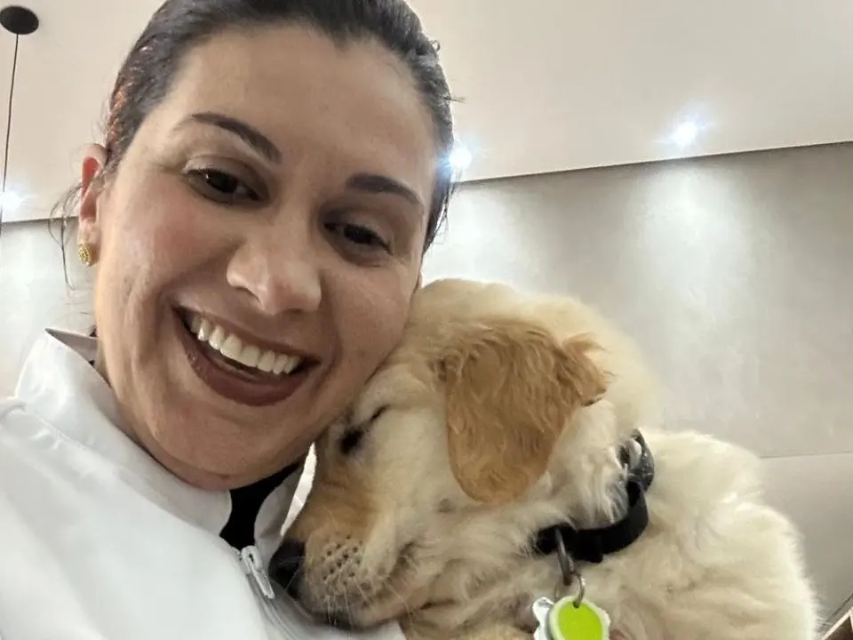 Pet sendo atendido em casa pela Vet Care Bee